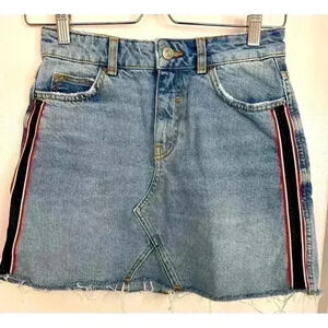 Zara Jean Skirt  with Side Stripes Size XS